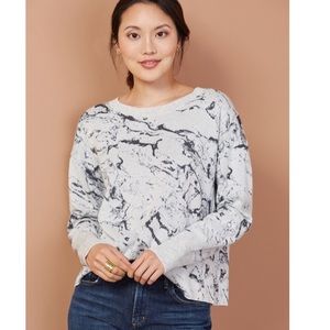 Marble Print Pullover